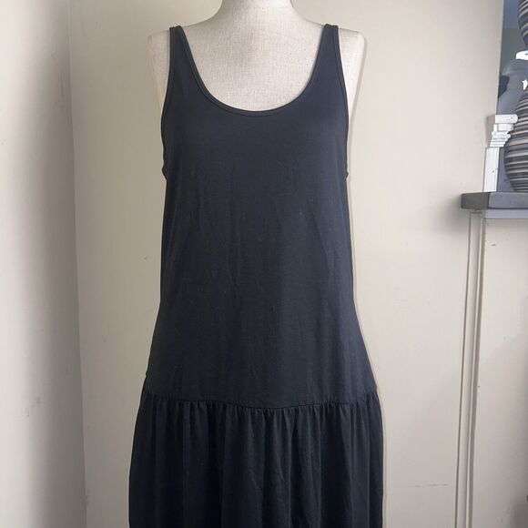 NWT RODEBJER Black GENUA TANK DRESS Drop Waist Pleated Skirt Size Large NEW - Picture 3 of 16